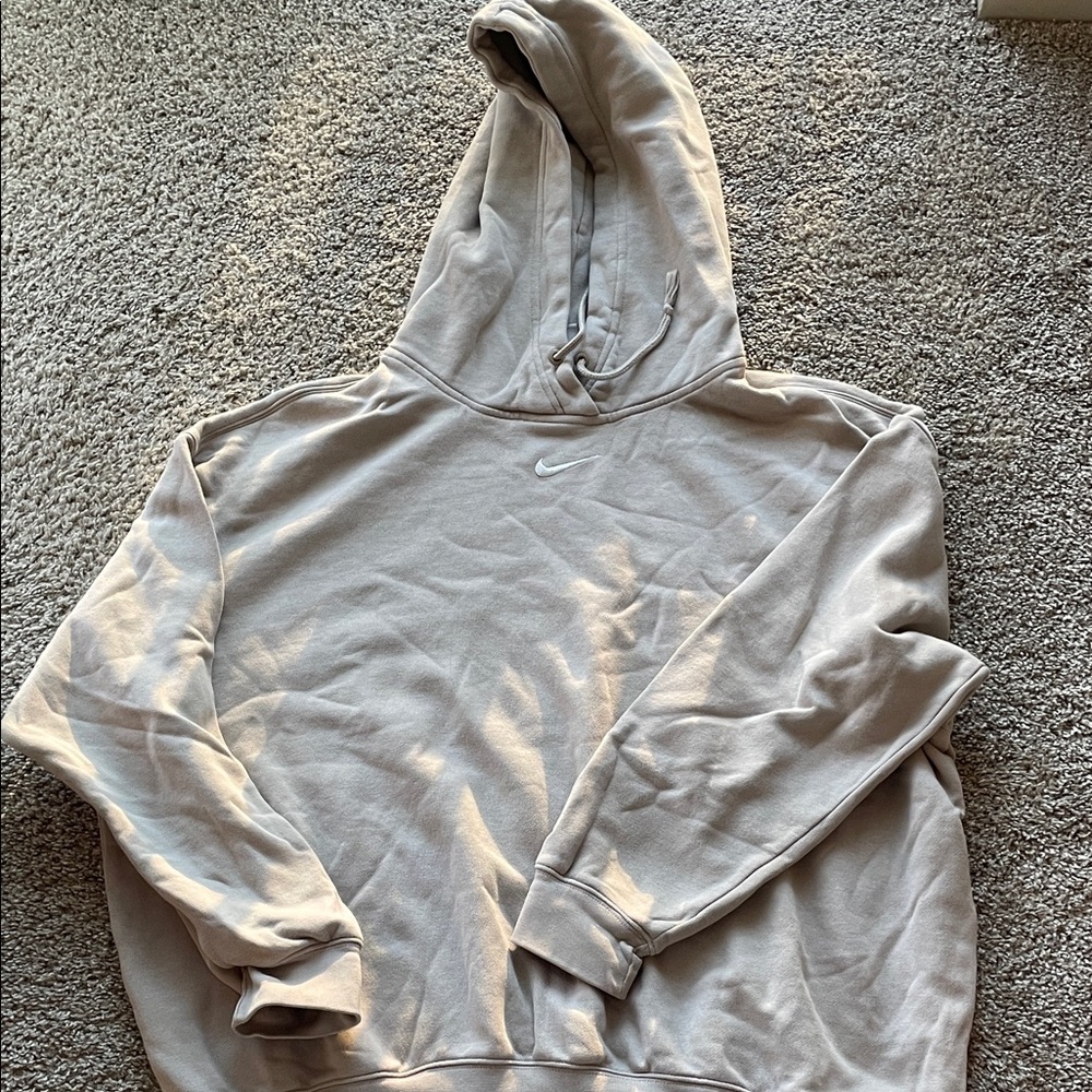 Nike Men's Light Gray Hoodie